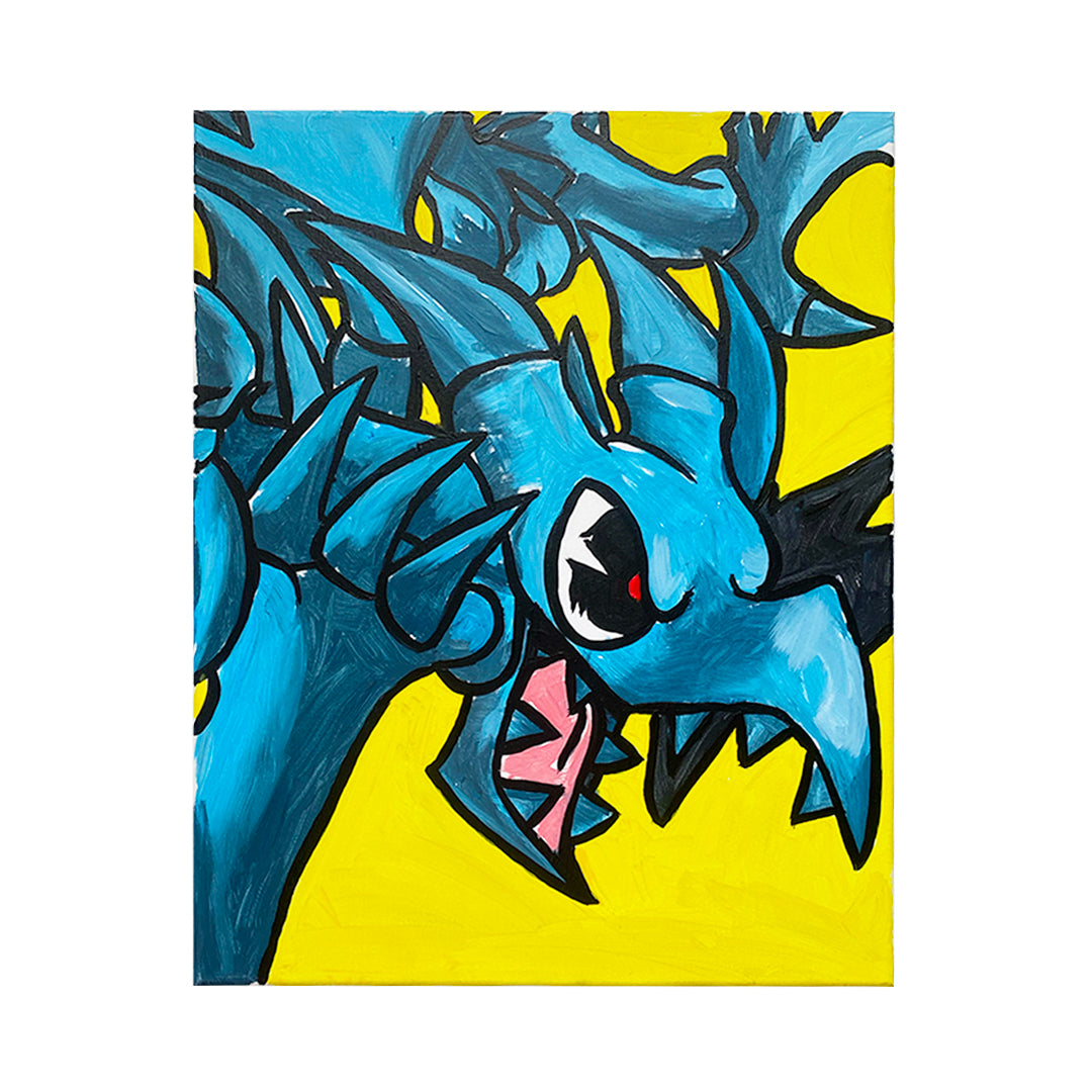 Pokemon blue eyed red dragon